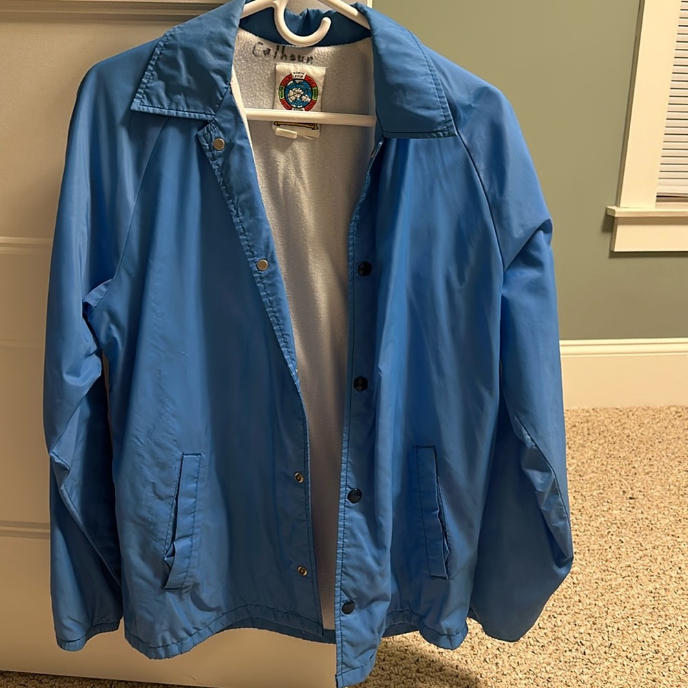 blue jacket